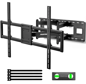Heavy Duty XXL Full Motion TV Wall Mount for 60-120 inch Extra Large TVs, Holds 265 lbs, Max VESA 900x600, 27.7" Extension, Swivel & Tilt, Preassembled, Fits 1224" Studs, LED/LCD/OLED 4K/8K Heavy Duty XXL Full Motion TV Wall Mount for 60-120 inch Extra Large TVs, Holds 265 lbs, Max VESA 900x600, 27.7" Extension, Swivel & Tilt, Preassembled, Fits 1224" Studs, LED/LCD/OLED 4K/8K