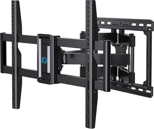 Full Motion TV Wall Mount for 37-75 inch Flat/Curved TVs up to 100lbs, Wall Mount TV Bracket Swivel and Tilt, TV Mount Fits 8/12/16" Wood Studs, Max VESA 600x400mm, PILF3 Full Motion TV Wall Mount for 37-75 inch Flat/Curved TVs up to 100lbs, Wall Mount TV Bracket Swivel and Tilt, TV Mount Fits 8/12/16" Wood Studs, Max VESA 600x400mm, PILF3