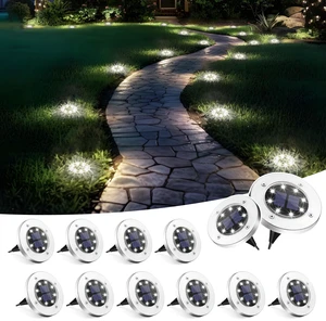SOLPEX Solar Lights Outdoor Waterproof, 12 Pack Solar Ground Lights, Solar Garden Lights Landscape Lighting for Pathway Driveway Patio Backyard Walkway (Cool White) SOLPEX Solar Lights Outdoor Waterproof, 12 Pack Solar Ground Lights, Solar Garden Lights Landscape Lighting for Pathway Driveway Patio Backyard Walkway (Cool White)