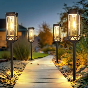 Taller Solar Pathway Lights Outdoor, 6 Pack Upgraded Brighter Solar Garden Lights Solar Powered, Up to 15 Hours Outdoor Solar Lights for Yard Landscape Walkway Driveway Sidewalk (Warm White) Taller Solar Pathway Lights Outdoor, 6 Pack Upgraded Brighter Solar Garden Lights Solar Powered, Up to 15 Hours Outdoor Solar Lights for Yard Landscape Walkway Driveway Sidewalk (Warm White)