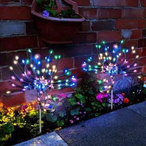 Solar Garden Lights Outdoor: Bendable Copper Wire with 120 LED Firework Beads - Colorful Waterproof DIY Fairy Decoration for Yard Pathway Patio - Gifts for Women Mom Homeowners Solar Garden Lights Outdoor: Bendable Copper Wire with 120 LED Firework Beads - Colorful Waterproof DIY Fairy Decoration for Yard Pathway Patio - Gifts for Women Mom Homeowners