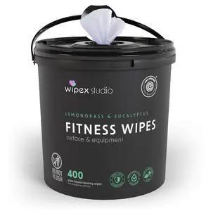 Yoga Mat Cleaner Wipes, EWG Verified, 400 Ct Plant-Based Lemongrass, Eucalyptus & Vinegar Wipes for Gym & Fitness Equipment & All Purpose Gym Cleaning - Safe for Peloton Bikes & Treadmills Yoga Mat Cleaner Wipes, EWG Verified, 400 Ct Plant-Based Lemongrass, Eucalyptus & Vinegar Wipes for Gym & Fitness Equipment & All Purpose Gym Cleaning - Safe for Peloton Bikes & Treadmills