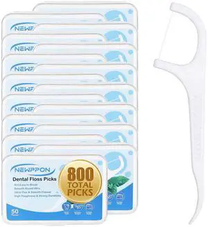 800 Count Dental Floss Picks Unflavored Floss Sticks with Built-in Toothpick 16 Boxes of 50 Strong & Smooth Dental Flossers for Family Oral Care at Home Office & Travel Adults & Kids 800 Count Dental Floss Picks Unflavored Floss Sticks with Built-in Toothpick 16 Boxes of 50 Strong & Smooth Dental Flossers for Family Oral Care at Home Office & Travel Adults & Kids
