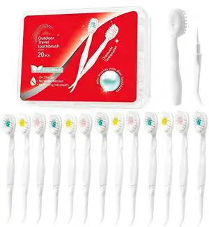 Mini Disposable Toothbrush Travel Toothbrushes with Toothpaste Toothpick Tongue Scraper Portable Travel Set Mix Flavor 24pcs (24) Mini Disposable Toothbrush Travel Toothbrushes with Toothpaste Toothpick Tongue Scraper Portable Travel Set Mix Flavor 24pcs (24)