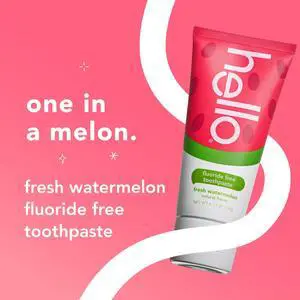 Fresh Watermelon Fluoride Free Kids Toothpaste, 4.2 Oz Tube Fresh Watermelon Fluoride Free Kids Toothpaste, 4.2 Oz Tube