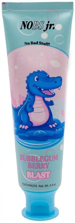 Jr. Kids Nano Hydroxyapatite Toothpaste Fluoride Free, SLS-Free, Remineralizing - Dentist Formulated - Bubblegum Berry Jr. Kids Nano Hydroxyapatite Toothpaste Fluoride Free, SLS-Free, Remineralizing - Dentist Formulated - Bubblegum Berry