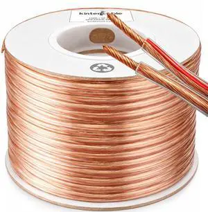 Cable 100ft 12-Gauge Audio Stereo Speaker Wire 30.48 Meters 2 Conductor Polarity Marked Clear PVC, CCA, Spool in Box, for Home Theater, HiFi, Surround, Car Audio, 105 High Strand Count (.2 OD) Cable 100ft 12-Gauge Audio Stereo Speaker Wire 30.48 Meters 2 Conductor Polarity Marked Clear PVC, CCA, Spool in Box, for Home Theater, HiFi, Surround, Car Audio, 105 High Strand Count (.2 OD)