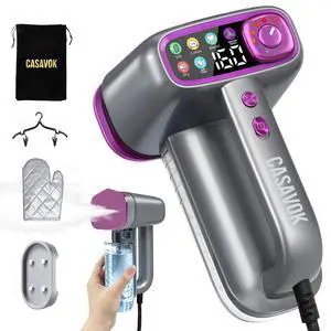 Travel Steamer for Clothes,Handheld Steamer for Clothes,2 in 1 steamer and iron,160ml Large Water Tank Portable Steamer for Clothes,6 Steam Mode&Dual-Layer Heated Steam Plate,120V for Home,Office Travel Steamer for Clothes,Handheld Steamer for Clothes,2 in 1 steamer and iron,160ml Large Water Tank Portable Steamer for Clothes,6 Steam Mode&Dual-Layer Heated Steam Plate,120V for Home,Office