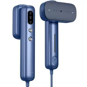 Portable Clothes Steamer Handheld for Travel, 110-230V Dual Voltage, 2in1 Mini Steamer & Iron for Clothes, 30s Fast Heat Up, Compact for Home, Office & Travel, Blue Portable Clothes Steamer Handheld for Travel, 110-230V Dual Voltage, 2in1 Mini Steamer & Iron for Clothes, 30s Fast Heat Up, Compact for Home, Office & Travel, Blue