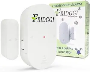 Freezer Door Alarm with 60 Second Delay, 2, 3, and 4 Minute Reminders, Refrigerator and Fridge Door Alarm or Chime, Low/Loud 80 to 110 dB Compact Size. (White) Freezer Door Alarm with 60 Second Delay, 2, 3, and 4 Minute Reminders, Refrigerator and Fridge Door Alarm or Chime, Low/Loud 80 to 110 dB Compact Size. (White)