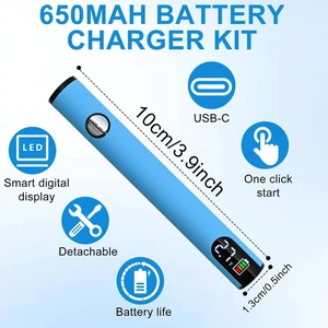 Portable Soldering Iron Pen Rechargeable LED 2.7V/3.4V/4.2VWhite | 510 Thread Universal Connector, USB-C ,3-Temp Ceramic Heating, 650mAh for Electronics Repair, DIY,& Phone Fix Portable Soldering Iron Pen Rechargeable LED 2.7V/3.4V/4.2VWhite | 510 Thread Universal Connector, USB-C ,3-Temp Ceramic Heating, 650mAh for Electronics Repair, DIY,& Phone Fix