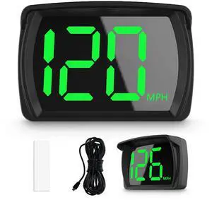GPS Digital Speed Meter Speedometer HUD with MPH Speed Head Up Display for All Cars, USB Cable Plug & Play GPS Digital Speed Meter Speedometer HUD with MPH Speed Head Up Display for All Cars, USB Cable Plug & Play