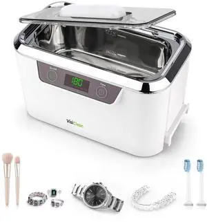 Ultrasonic Cleaner, Professional Ultrasonic Jewelry Cleaner for Diamond Ring, Silver, Gold, Earrings, Necklaces, Glasses, Denture, Retainer, Cpap, Coins, Mouthguard, Razors Ultrasonic Cleaner, Professional Ultrasonic Jewelry Cleaner for Diamond Ring, Silver, Gold, Earrings, Necklaces, Glasses, Denture, Retainer, Cpap, Coins, Mouthguard, Razors