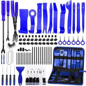 248pcs Trim Removal Tool, Pry Tool, Door Panel Radio/Stereo Terminal Removal Tool Kit, Fasteners Remover, with Car Retainer Bumper Clips,Automotive Hook Set, Blue 248pcs Trim Removal Tool, Pry Tool, Door Panel Radio/Stereo Terminal Removal Tool Kit, Fasteners Remover, with Car Retainer Bumper Clips,Automotive Hook Set, Blue