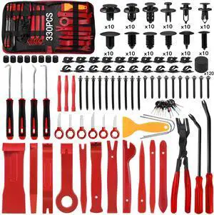 Trim Removal Tool Kit 330Pcs Car Removal Tool Kit Pry Tool Set Auto Clip Pliers Panel Door Radio Dash Window Bumper Adhesive Cable Clips Retainer Clip Set Terminal Removal Tool Set Fastener Remover Trim Removal Tool Kit 330Pcs Car Removal Tool Kit Pry Tool Set Auto Clip Pliers Panel Door Radio Dash Window Bumper Adhesive Cable Clips Retainer Clip Set Terminal Removal Tool Set Fastener Remover