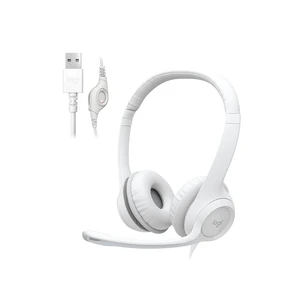 H390 Wired Headset PC/Laptop Stereo Headphones, USB-A, Off-White | Stereo Headphones for PC/Laptop, USB-A, In-Line Controls, Works with Chromebook H390 Wired Headset PC/Laptop Stereo Headphones, USB-A, Off-White | Stereo Headphones for PC/Laptop, USB-A, In-Line Controls, Works with Chromebook