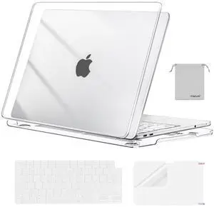 Compatible with MacBook Neo Case 13 inch 2026 Release Model A3404 with A18 Pro Chip, 4 in 1 Kit Precision Fit Crack & Scratch Resistant Protective Hard Shell Case Cover, Crystal Clear Compatible with MacBook Neo Case 13 inch 2026 Release Model A3404 with A18 Pro Chip, 4 in 1 Kit Precision Fit Crack & Scratch Resistant Protective Hard Shell Case Cover, Crystal Clear