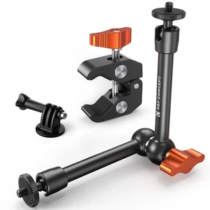 9.8" Magic Arm Clamp Kit with 1/4" & 3/8" Thread Screw | 360° Ball Heads Magic Arm with Tripod Mount Adapter for Gopro/LED Lights/Monitor/Flash/Microphone/DSLR Camera, MS32 9.8" Magic Arm Clamp Kit with 1/4" & 3/8" Thread Screw | 360° Ball Heads Magic Arm with Tripod Mount Adapter for Gopro/LED Lights/Monitor/Flash/Microphone/DSLR Camera, MS32