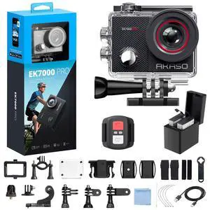 EK7000 Pro 4K30fps Action Camera with Touch Screen EIS 131ft Waterproof Underwater Camera Remote Control 5X Zoom with Helmet Accessories Kit (Standalone) EK7000 Pro 4K30fps Action Camera with Touch Screen EIS 131ft Waterproof Underwater Camera Remote Control 5X Zoom with Helmet Accessories Kit (Standalone)