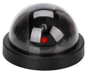 Black Dome Fake Dummy Security CCTV Camera Waterproof IR LED Flashing Red Light Outdoor Indoor Surveillance Black Dome Fake Dummy Security CCTV Camera Waterproof IR LED Flashing Red Light Outdoor Indoor Surveillance