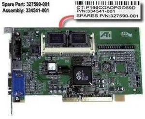 COMPAQ 334541-001 AGP VIDEO CARD RAGE LT PRO COMPAQ 334541-001 AGP VIDEO CARD RAGE LT PRO
