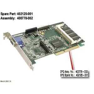 COMPAQ 402125-001 VIDEO CARD AGP COMPAQ 402125-001 VIDEO CARD AGP