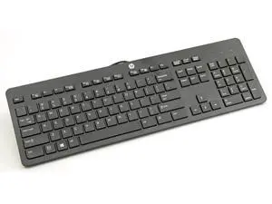 HP USB Slim Wired Keyboard Black HP Part No. 803181-001 HP USB Slim Wired Keyboard Black HP Part No. 803181-001