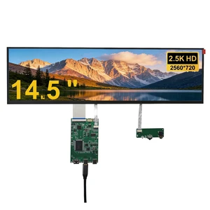 Celesttouch 14.5 Inch 2.5K Touchscreen Bar Monitor, 2560×720 IPS Portable LCD Screen with 10-Point Touch, 60Hz Refresh Rate, 350nit Brightness, USB-C Driver Board YX-2.5K for DIY Game PC (No shell) Celesttouch 14.5 Inch 2.5K Touchscreen Bar Monitor, 2560×720 IPS Portable LCD Screen with 10-Point Touch, 60Hz Refresh Rate, 350nit Brightness, USB-C Driver Board YX-2.5K for DIY Game PC (No shell)