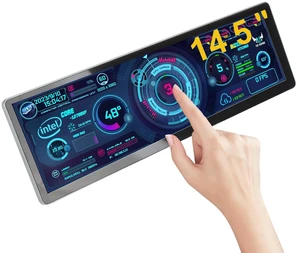 Celesttouch14.5 Inch 2.5K Touchscreen Bar Monitor, 2560×720 IPS Portable LCD Screen with 10-Point Touch, 60Hz Refresh Rate, Fully Laminated Cover Plate, CNC Aluminum Alloy Shell Process (Metal casing) Celesttouch14.5 Inch 2.5K Touchscreen Bar Monitor, 2560×720 IPS Portable LCD Screen with 10-Point Touch, 60Hz Refresh Rate, Fully Laminated Cover Plate, CNC Aluminum Alloy Shell Process (Metal casing)