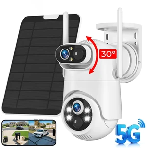 Picturesky 4K Dual-Lens Solar-Powered Security Camera, 360° PTZ WiFi Outdoor, Full Color Night Vision Picturesky 4K Dual-Lens Solar-Powered Security Camera, 360° PTZ WiFi Outdoor, Full Color Night Vision