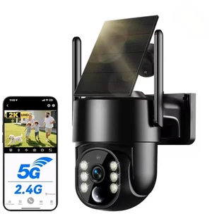 Picturesky 2K Solar Security Camera, 360° PTZ Wireless WiFi Outdoor, IP65 Waterproof PIR Detection, Full Color Night Vision, 2-Way Audio, Rechargeable Battery Picturesky 2K Solar Security Camera, 360° PTZ Wireless WiFi Outdoor, IP65 Waterproof PIR Detection, Full Color Night Vision, 2-Way Audio, Rechargeable Battery