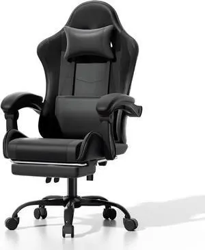 Collection Gaming Chair, Ergonomic Gaming Chair with Footrest & Headrest Lumbar Support, Height Adjustable Computer Chair Office Chair Adults(Carbon Fiber Black) Collection Gaming Chair, Ergonomic Gaming Chair with Footrest & Headrest Lumbar Support, Height Adjustable Computer Chair Office Chair Adults(Carbon Fiber Black)