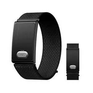 A screenless fitness tracker with blood oxygen, heart rate, sleep, and body temperature monitoring; 188 exercise modes; 60-day battery life; compatible with iOS and Android systems; and two wristbands A screenless fitness tracker with blood oxygen, heart rate, sleep, and body temperature monitoring; 188 exercise modes; 60-day battery life; compatible with iOS and Android systems; and two wristbands
