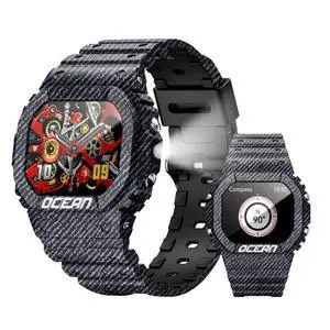 Ocean Sports Watch Features 1.75-Inch Screen, Bluetooth Call, Payment Reminders, 100+ Sports Functions, Outdoor Waterproof, Flashlight Function Burgundy Ocean Sports Watch Features 1.75-Inch Screen, Bluetooth Call, Payment Reminders, 100+ Sports Functions, Outdoor Waterproof, Flashlight Function Burgundy