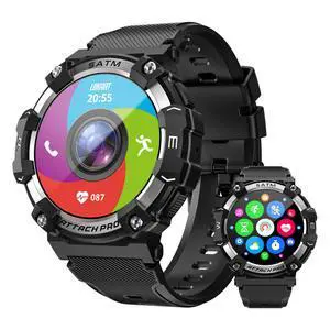 ATTACK 2 PRO sports watch features a 1.39-inch screen, Bluetooth calling, heart rate monitoring, sleep tracking, pedometer, health monitoring, over 100 sports functions, and IP68 water resistance ATTACK 2 PRO sports watch features a 1.39-inch screen, Bluetooth calling, heart rate monitoring, sleep tracking, pedometer, health monitoring, over 100 sports functions, and IP68 water resistance