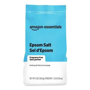 Essentials Epsom Salt Soak, Magnesium Sulfate USP, 3lb, 1-Pack Essentials Epsom Salt Soak, Magnesium Sulfate USP, 3lb, 1-Pack