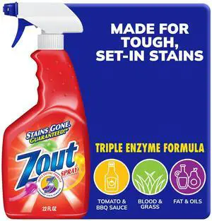 Zout Triple Enzyme Formula Laundry Stain Remover Spray, 22 oz, 1 Pack Zout Triple Enzyme Formula Laundry Stain Remover Spray, 22 oz, 1 Pack