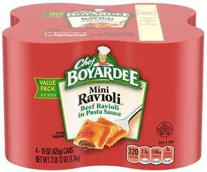 Chef Boyardee Mini Ravioli, 15oz, 4 Pack Chef Boyardee Mini Ravioli, 15oz, 4 Pack