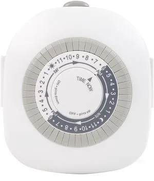 Hyper Tough Indoor Analog Light Timer with 2 Grounded Outlets Hyper Tough Indoor Analog Light Timer with 2 Grounded Outlets