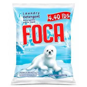 Foca Powder Laundry Detergent Enzyme Formula for Tough Stains, 4.40lbs Foca Powder Laundry Detergent Enzyme Formula for Tough Stains, 4.40lbs