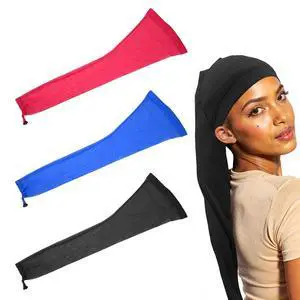 Hair Weave Sleeve for Locs, Breathable Loc Sleeve for Braids, with Elastic Band, Black Hair Weave Sleeve for Locs, Breathable Loc Sleeve for Braids, with Elastic Band, Black