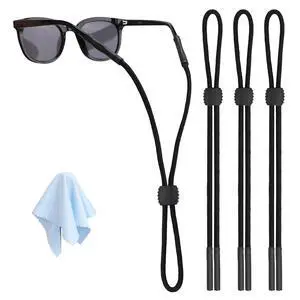3 Pcs Adjustable Glasses Strap - Neck Eyewear Retainer, Sports Sunglasses Strap, Lanyard for Men Women Kids 3 Pcs Adjustable Glasses Strap - Neck Eyewear Retainer, Sports Sunglasses Strap, Lanyard for Men Women Kids