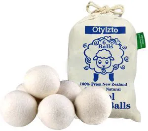 Otylzto Wool Dryer Balls 6-Pack, Reusable Natural Fabric Softener, Reduce Clothing Wrinkles, Dry Clothes Faster, Eco-Friendly Otylzto Wool Dryer Balls 6-Pack, Reusable Natural Fabric Softener, Reduce Clothing Wrinkles, Dry Clothes Faster, Eco-Friendly