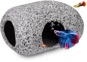 Ameliade Betta Fish Tank Rock Cave Decor Aquarium Accessories, Small Ameliade Betta Fish Tank Rock Cave Decor Aquarium Accessories, Small