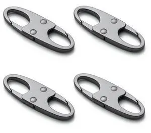 Zelin Anti Theft Zipper Clips 4Pcs Grey Carabiner Travel Essentials Zelin Anti Theft Zipper Clips 4Pcs Grey Carabiner Travel Essentials