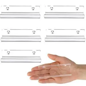 Jansburg 6 Pack Clear Acrylic Wall Mount Vinyl Record and CD Display Shelf, 4-Inch Jansburg 6 Pack Clear Acrylic Wall Mount Vinyl Record and CD Display Shelf, 4-Inch