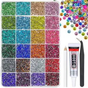 Qiipii 24 Color 13800pcs 3mm Crystal Resin Flatback Rhinestones for Bedazzling, Crafting, Nails, Eyes, Face Makeup, Tumblers, Bottles, DIY Crafts, Clothes, Shoes, Phones Qiipii 24 Color 13800pcs 3mm Crystal Resin Flatback Rhinestones for Bedazzling, Crafting, Nails, Eyes, Face Makeup, Tumblers, Bottles, DIY Crafts, Clothes, Shoes, Phones