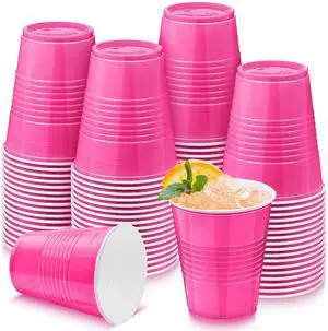 Kochorie 50 Pack Hot Pink Disposable Plastic Cups 12 oz Drinking Cups for Party Wedding Birthday Graduation Christmas Picnic Events Kochorie 50 Pack Hot Pink Disposable Plastic Cups 12 oz Drinking Cups for Party Wedding Birthday Graduation Christmas Picnic Events