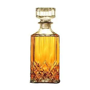 32oz Glass Whiskey Decanter with Airtight Geometric Stopper for Liquor, Bourbon, Scotch, Vodka, Brandy, Wine 32oz Glass Whiskey Decanter with Airtight Geometric Stopper for Liquor, Bourbon, Scotch, Vodka, Brandy, Wine