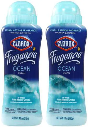 Clorox Fraganzia In-Wash Scent Booster Crystals, Ocean, 2x18oz Clorox Fraganzia In-Wash Scent Booster Crystals, Ocean, 2x18oz